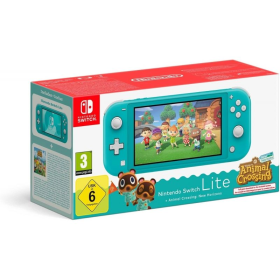 Nintendo Switch Lite Azul Turquesa + Juego Nintendo Animal Crossing New Horizons Nintendo Switch Lite Azul Turquesa + Juego Nintendo Animal Crossing New Horizons