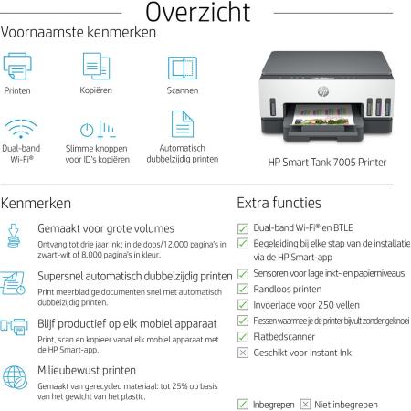 HP Smart Tank 7005 4800x1200 28PPM PRNT