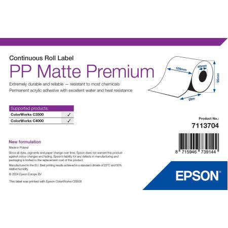 Epson PP Matte Label Premium Continuous