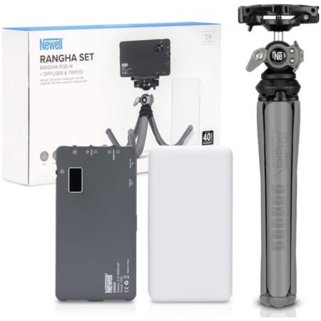 Newell Rangha Set - Rangha LED Lamp w/ Diffuser And Tripod