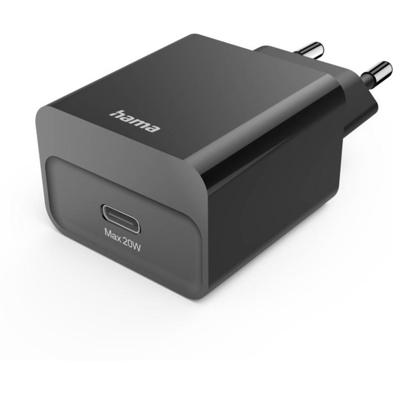 Hama Fast Charger USB-C PD 20 W Black