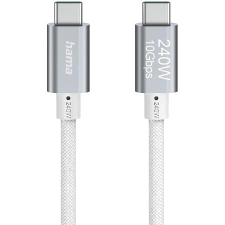 Hama Charging Cable USB-C - USB-C 240W Full-Featured USB 3.2 GEN2 10GBIT/s 1.5