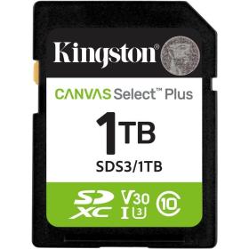 Tarjeta de Memoria Kingston CANVAS Select Plus 1TB SD XC/ Clase 10/ 150MBs Tarjeta de Memoria Kingston CANVAS Select Plus 1TB SD XC/ Clase 10/ 150MBs