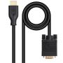 Cable Conversor Nanocable 10.15.4602/ VGA Macho - HDMI 8K Macho/ 1.8m/ Negro