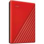 Disco Externo Western Digital My Passport 4TB/ 2.5'/ USB 3.2/ Rojo
