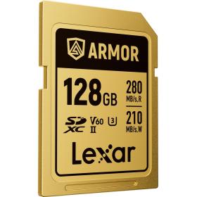 Lexar SDXC Pro Gold Series Armor UHS-II 128GB V60 IP68 Stainless R280/W210MB/s