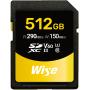 Wise 512GB SDXC UHS II V60 Memory Card