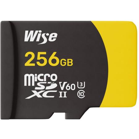 Wise 256GB MicroSDXC UHS II V60 Memory Card