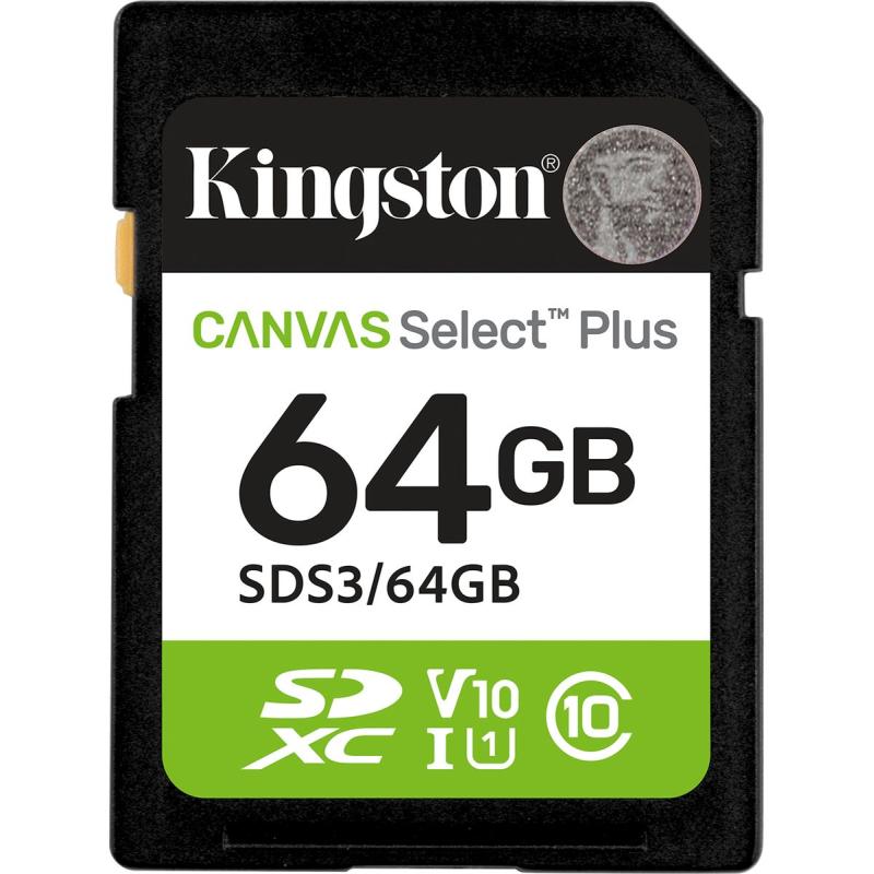 Kingston 64GB SDXC Canvas Select Plus