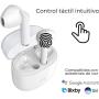 Auriculares Bluetooth ZTE Buds 2 con estuche de carga/ Autonomía 5h/ Blancos