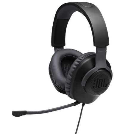 Auriculares Gaming con Micrófono JBL Quantum 100/ Jack 3.5/ Negros