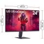 Monitor Gaming LG UltraGear 24G411A-B 23.7'/ Full HD/ 1ms/ 144Hz/ IPS/ Negro
