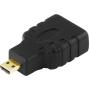 Deltaco Micro HDMI To HDM Adapter High Speed w/ Ethernet 4K UltraHD 30Hz Black