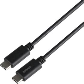 Deltaco USB 4.0 USB-C To USB-C Cable LSZH - 40 Gbps - 240 W Epr - 0.8 M - Black