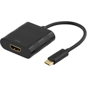 Deltaco USB-C To HDMI Adapter USB-C HDMI - Black