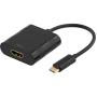 Deltaco USB-C To HDMI Adapter USB-C HDMI - Black