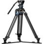 Sirui SQ75 Carbon Twin-Leg Video Tripod 75mm Half-Bowl + S5 Head
