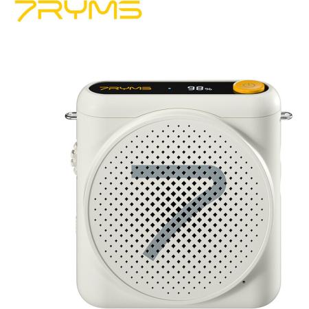 7Ryms WA1 Presentatie-Speaker w/ Wireless Headset - White