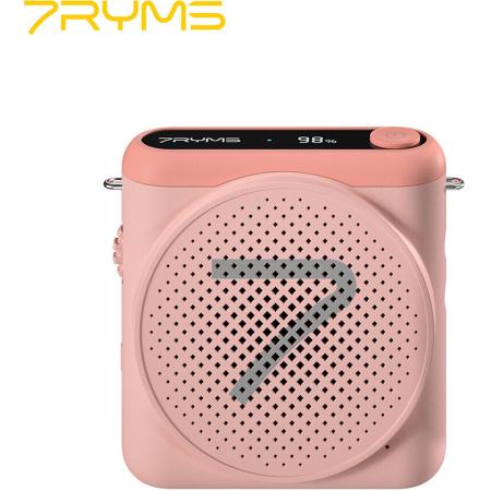 7Ryms WA1 Presentatie-Speaker w/ Wireless Headset - Pink