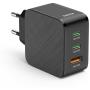 Hama Fast Charger 2X USB-C PD 1X USB-A QC 65 W Black