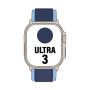 Apple Watch Ultra 3/ GPS/ Cellular/ 49mm/ Caja de Titanio Natural/ Correa Loop Trail Azul/azul brillante S/M