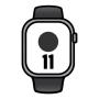 Apple Watch Series 11/ GPS/ 42mm/ Gris Espacial/ Correa Deportiva Negra (S/M)