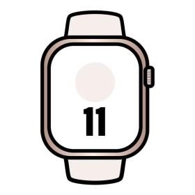 Apple Watch Series 11/ GPS/ 46mm/ Oro Rosa/ Correa Deportiva Rosa rubor (S/M)