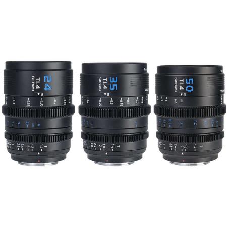 Sirui Vision Prime 1 Series T1.4 FullFrame Cine Lens Kit 24mm/35mm/50mm (Black)
