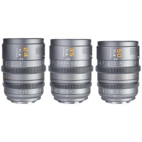 Sirui Vision Prime 1 Series T1.4 Cine Lens Kit 24mm/35mm/50mm (Metal Grey)