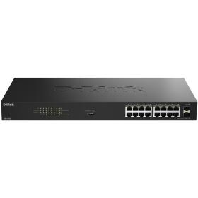 Switch D-Link DGS-1018P/E 18 Puertos/ RJ-45 Gigabit 10/100/1000 PoE/ SFP