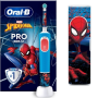 Cepillo Dental Oral-B Pro Kids 3 Spiderman Especial Edition/ Incluye 1 Recambio y estuche de viaje