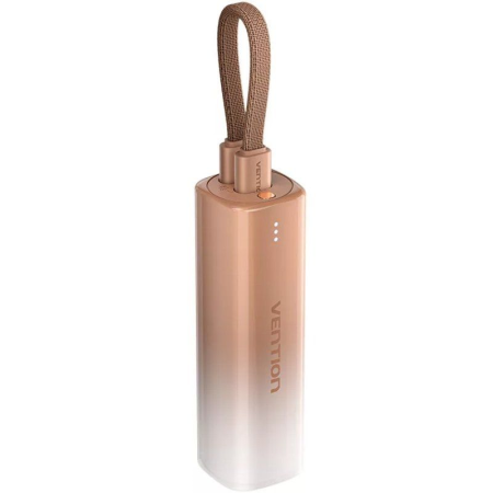 Powerbank 5000mAh Vention FHWJ0/ 20W/ Dorado