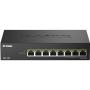 Switch D-Link DMS-108P/E 8 Puertos/ RJ-45 Gigabit 10/100/1000 PoE