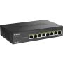 Switch D-Link DMS-108P/E 8 Puertos/ RJ-45 Gigabit 10/100/1000 PoE