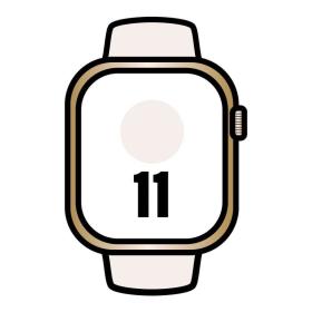 Apple Watch Series 11/ GPS/ Cellular/ 46mm/ Titanio Dorado/ Correa Deportiva Rosa Rubor (S/M)