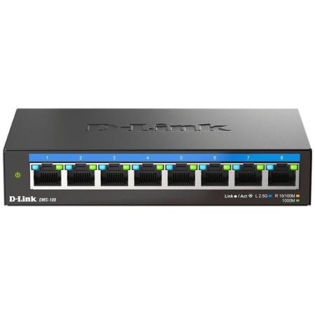 Switch D-Link DMS-108 8 Puertos/ RJ-45 10/100/1000/2.5GB