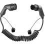 Deltaco E-Charge - Charging Cable Electric Of Plug-In Hybride car Spiral Cable