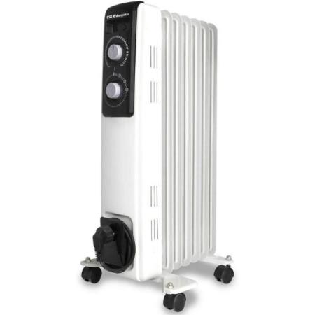 Radiador de Aceite Orbegozo RF 1500 A/ 3 Potencias/ 1500W/ 7 Elementos Caloríficos