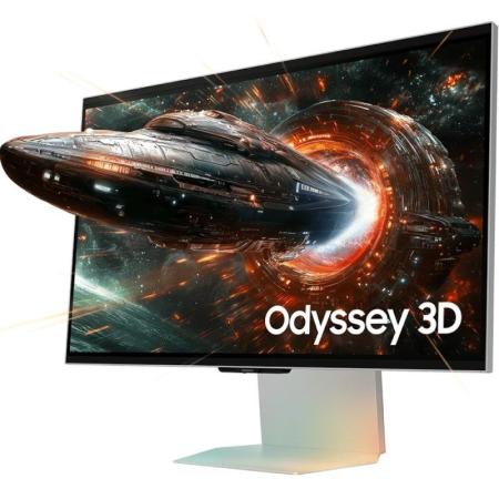 Monitor Gaming Samsung Odyssey 3D G90XF S27FG900XU 27'/ 4K/ 1ms/ 165Hz/ 3D/ Multimedia/ Regulable en altura/ Plata