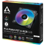 Ventilador Arctic P14 PWM PST A-RGB/ 14cm/ Negro
