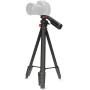 Nedis Tripod|5 Segmenten|Pan &amp;amp; Tilt| Incl. travelbag | ABS / Aluminium | Black