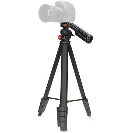Nedis Tripod|5 Segmenten|Pan &amp;amp; Tilt| Incl. travelbag | ABS / Aluminium | Black