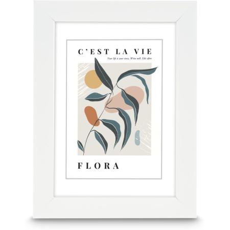 Hama Plastic Frame Flora White 15 X 20 cm