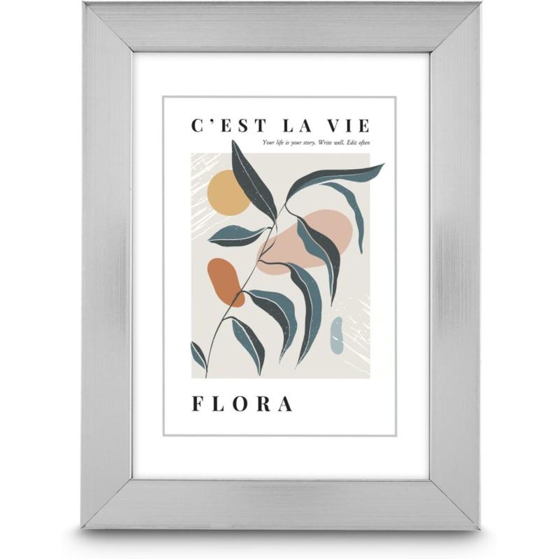 Hama Plastic Frame Flora Silver 15 X 20 cm