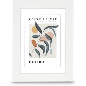 Hama Plastic Frame Flora White 10 X 15 cm