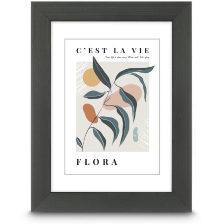 Hama Plastic Frame Flora Contrastgrijs 10 X 15 cm