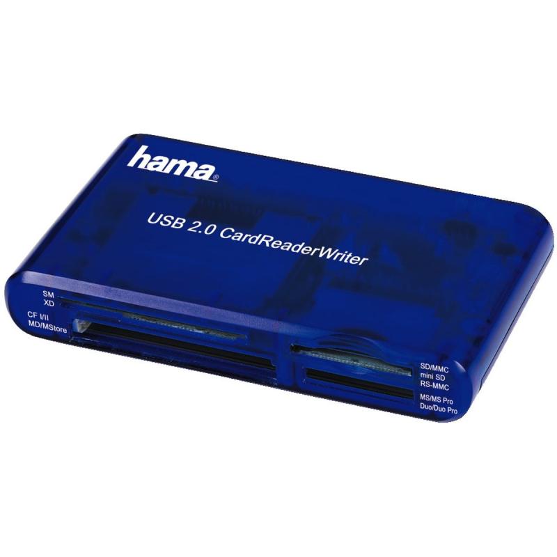 Hama 35 In 1 USB 2.0 Multi Card Reader SD/CF/MS/XD/SM