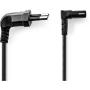 Nedis Stroomkabel | EU Male | IEC-320-C7 | 90° Gehoekt | 3.00 M | Plat