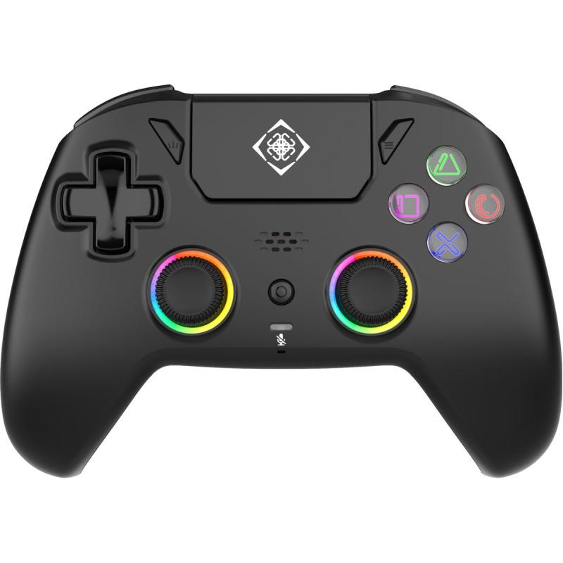 Deltaco Gaming PS5 Pro Controller-Hall Sticks/Triggers-RGB -2.4G + Bluetooth 5.1