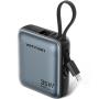 Powerbank 10000mAh Vention FHFN0/ 35W/ Gris/ Incluye Cable USB TIpo-C y Lightning